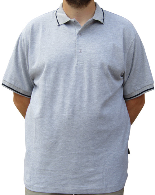 Azzuro Tipped Polo Straight Hem Ap111