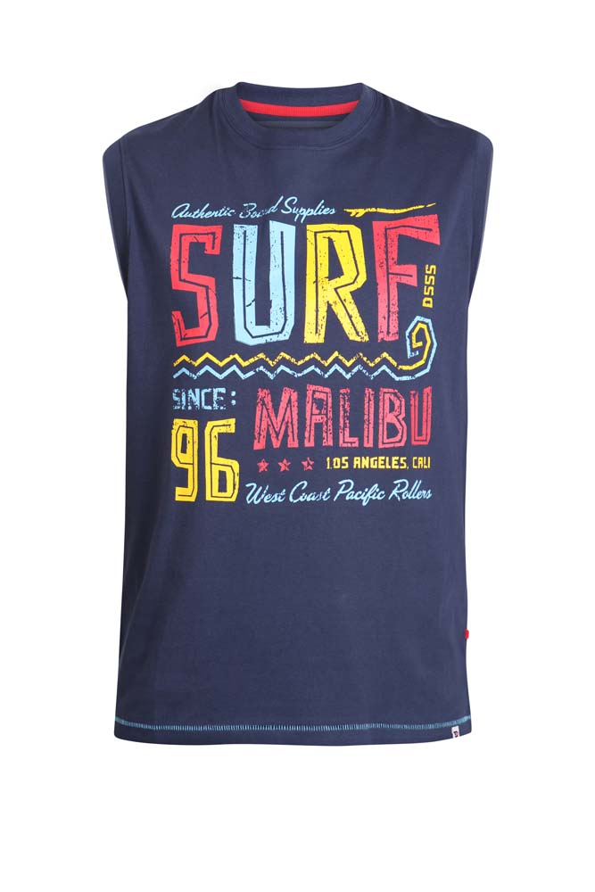 D555 Ks60650 Navy Malibu Sleeveless Tee