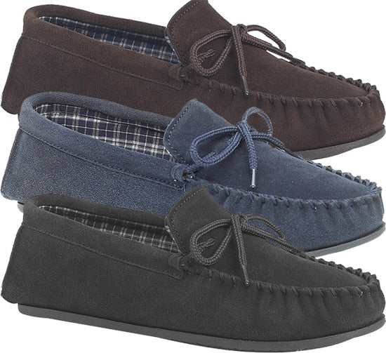 Ms245 Suede Moccasin Slippers