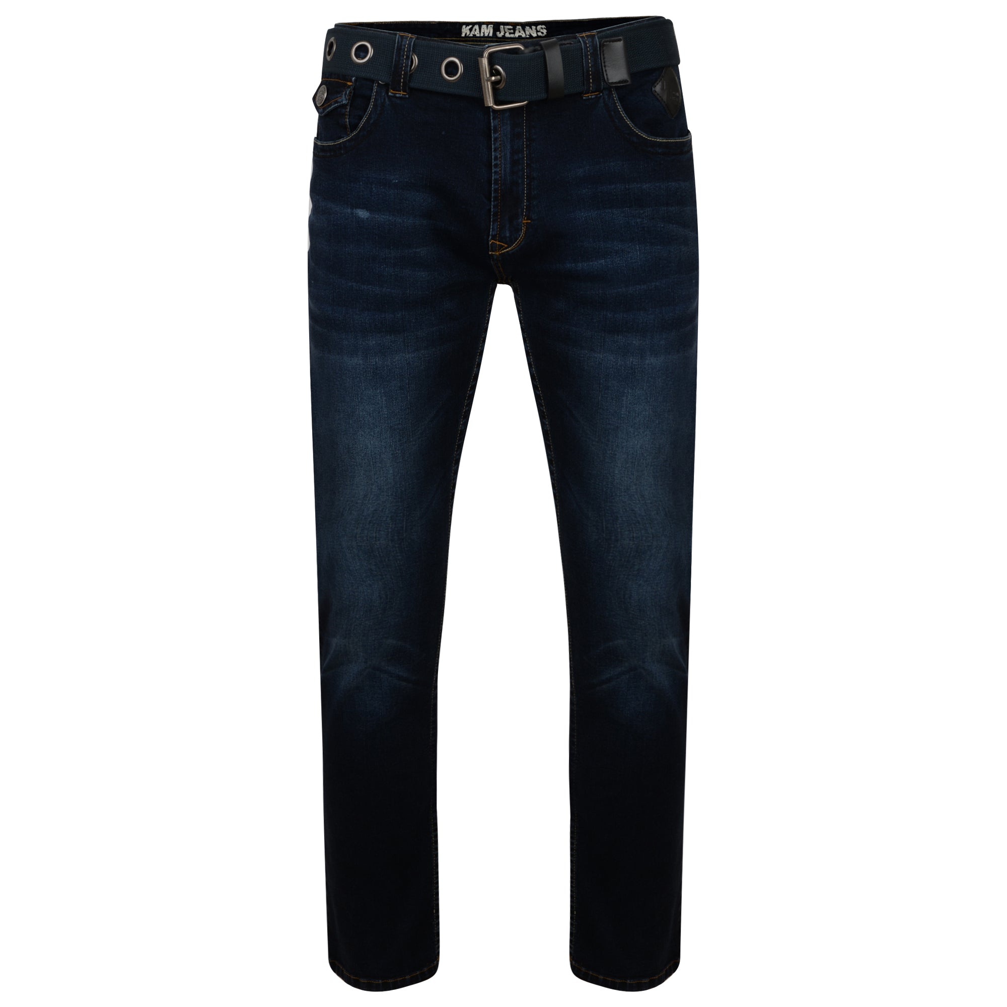Kam Garcia Belted Stretch Jean