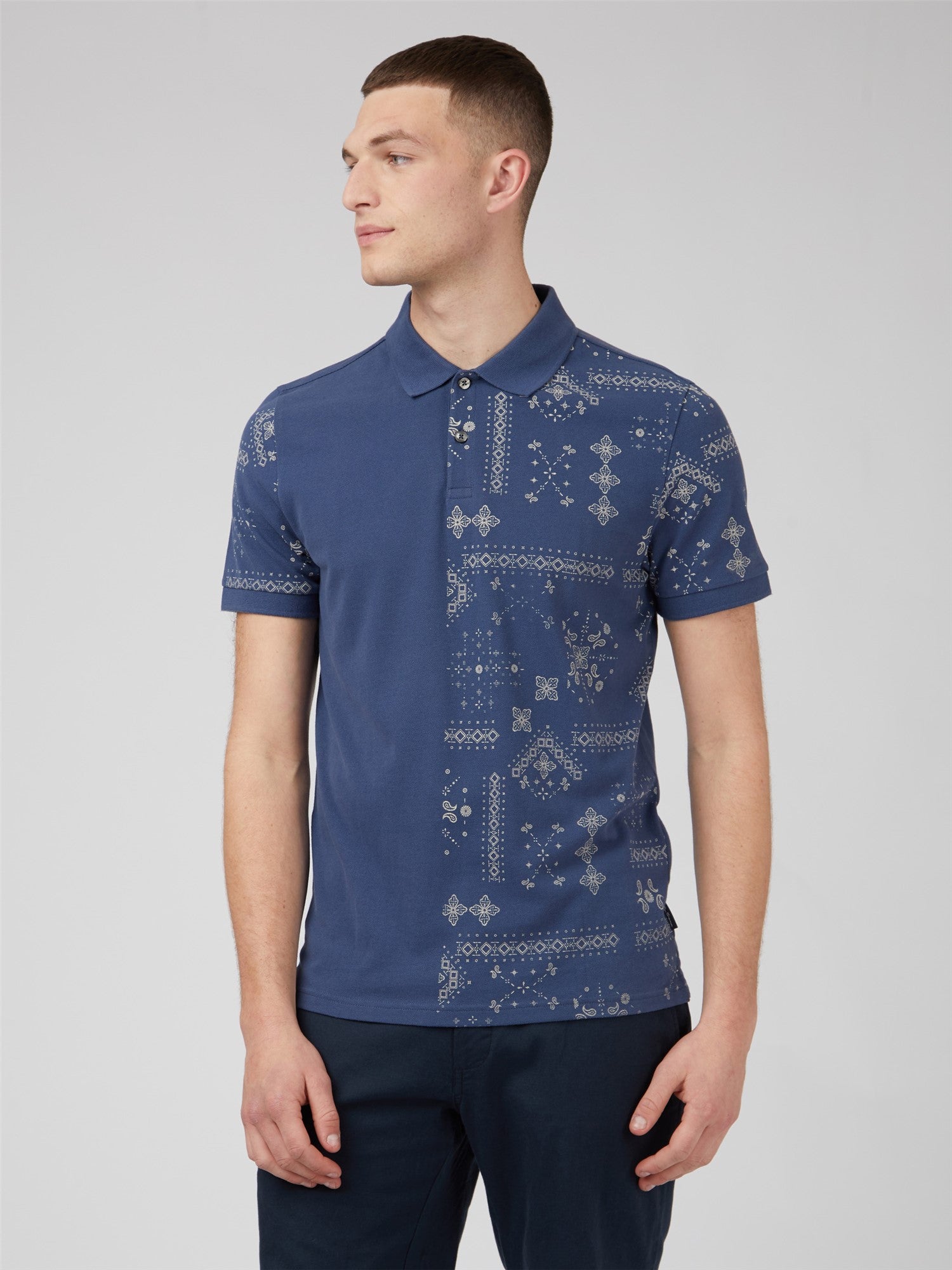 Ben Sherman Geo Print Polo