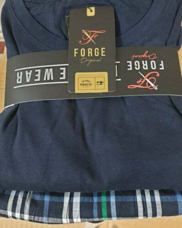 Forge Shorty Pyjama Set Check Shorts