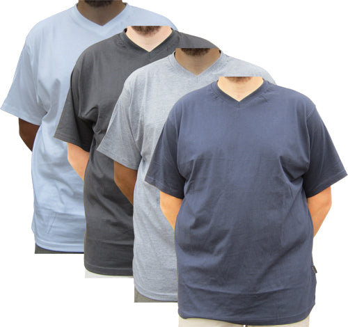 Azzuro V-Neck Xlong Jersey T-Shirts