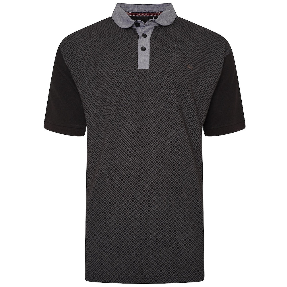 Kam Kbs 5468P S/S Pique Detail Polo