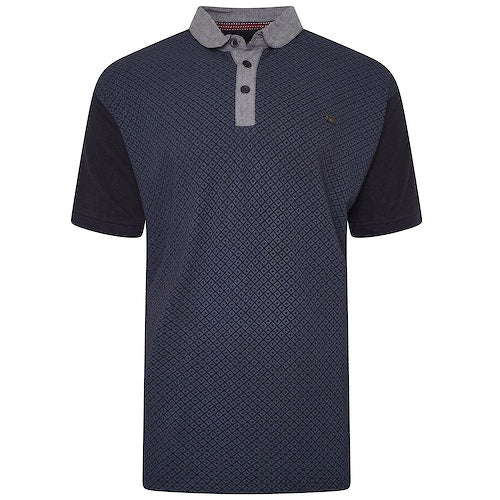 Kam Kbs 5468P S/S Pique Detail Polo