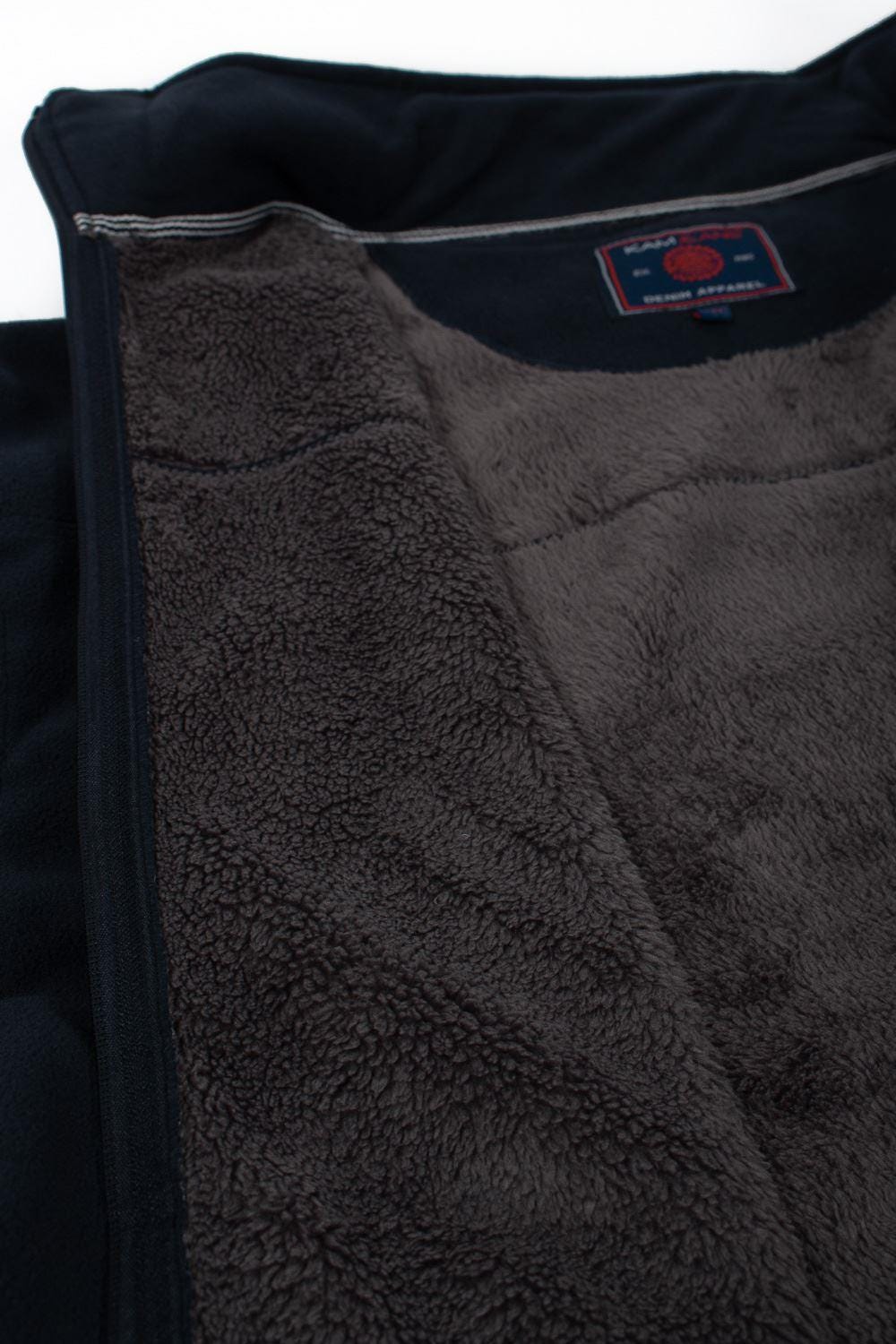 Kam Bonded Sherpa Lined Fleece Gilet