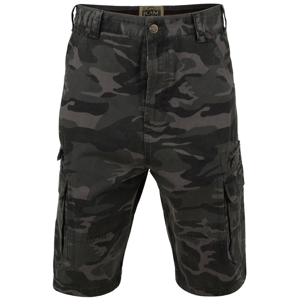 Kam Kbs329 Camo Cargo Shorts