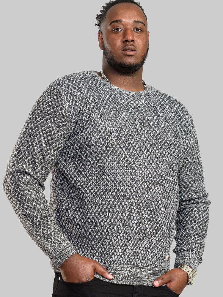 D555 Melford Diamond Crew Neck Jumper.