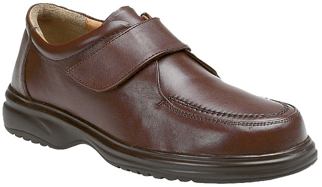M460b Roamers Brown Velcro Fasten Shoes