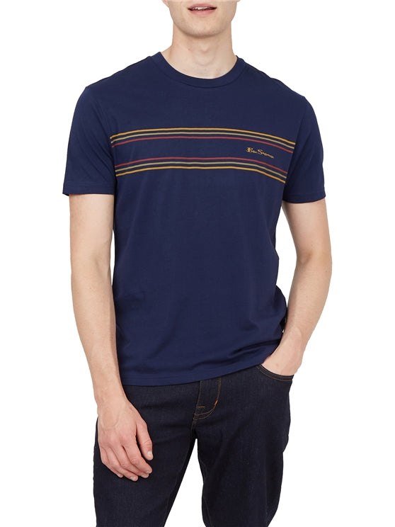 Ben Sherman Marine Stripe Logo Tshirt