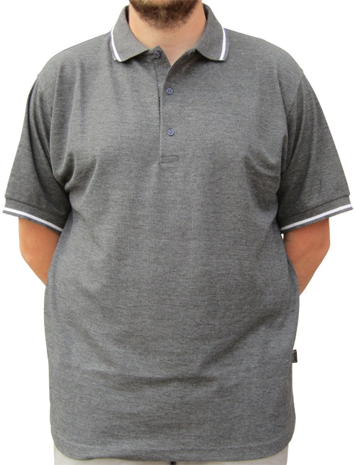 Azzuro Tipped Polo Straight Hem Ap111