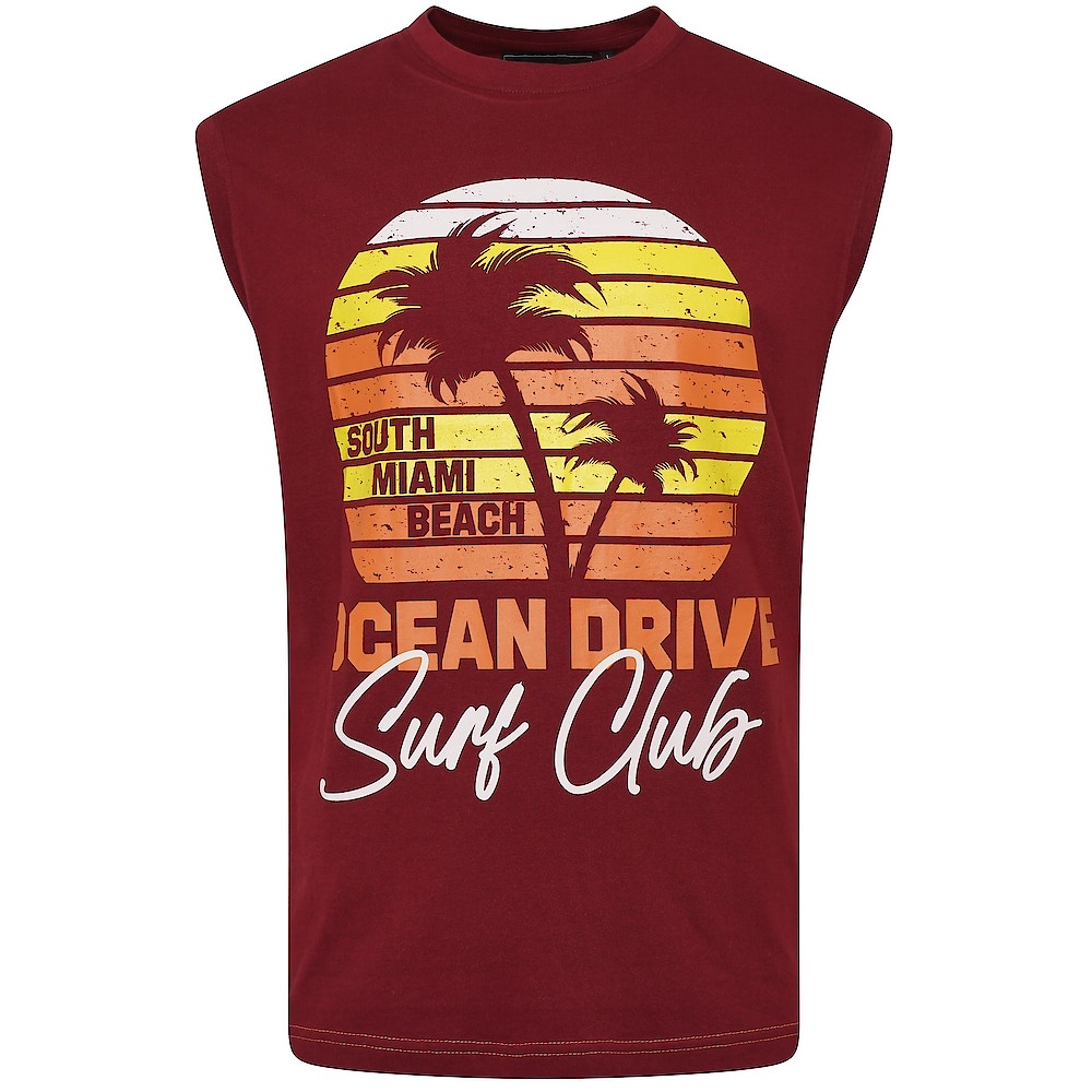 Kam Kbs 5398 Miami Beach Sleeveless Tee