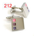 Square Silver P1243 Cuff Link 212