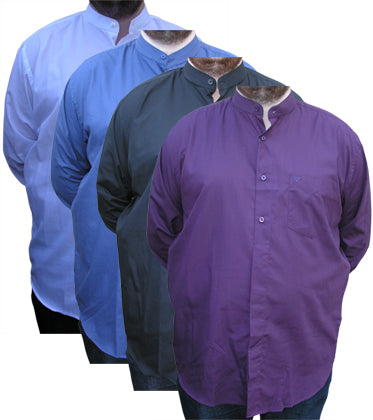 Cotton Valley 15615 L/S Grandad Shirt